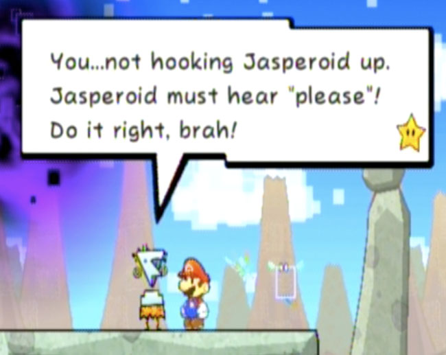 Super Paper Mario - Say 'please'!